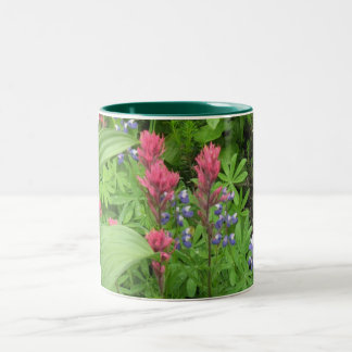 Gorge Wildflowers Two-Tone Coffee Mug