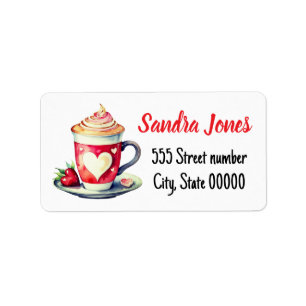 Gorgeous address labels coffee