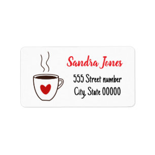 Gorgeous address labels coffee