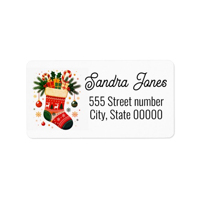 Gorgeous address labels holiday (Front)
