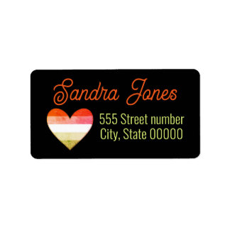 Gorgeous address labels Valentine’s Day