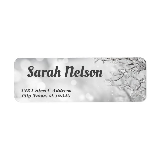 Gorgeous, Amazing, Sweet Sparkly Return Address Label (Front)