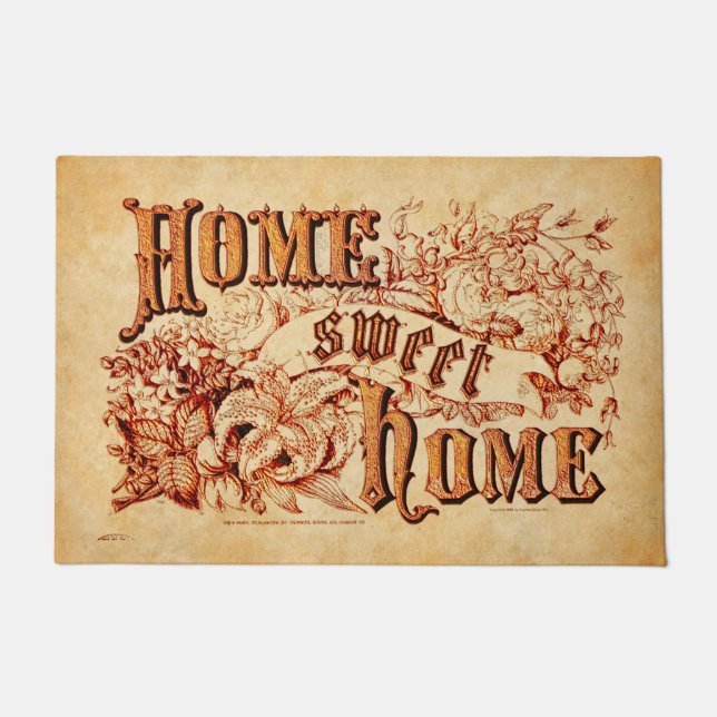 Gorgeous and Rustic home sweet home Doormat (Front)