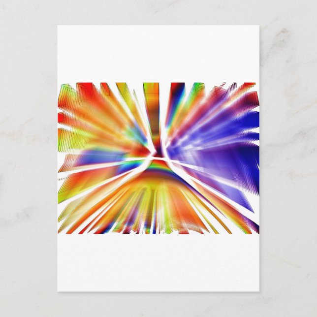 GORGEOUS ART PAINT SPLATTER POSTCARD (Front)