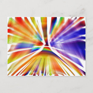 GORGEOUS ART PAINT SPLATTER POSTCARD