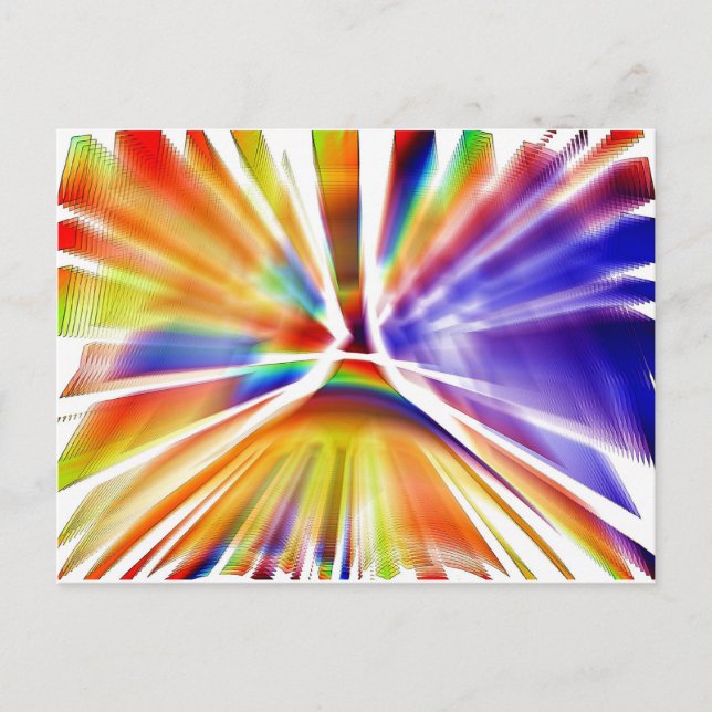 GORGEOUS ART PAINT SPLATTER POSTCARD (Front)