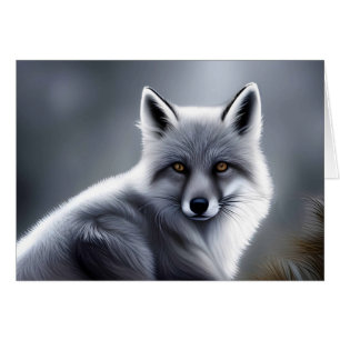 Gorgeous Artic Fox Blank Inside