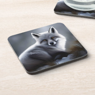 Gorgeous Artic Fox  Coaster