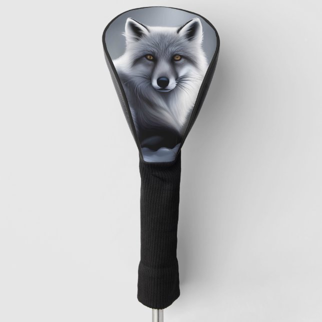 Gorgeous Artic Fox  Golf Head Cover (Front)