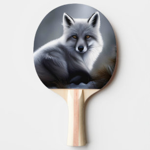 Gorgeous Artic Fox Ping Pong Paddle