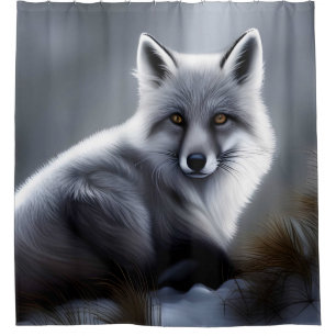Gorgeous Artic Fox  Shower Curtain