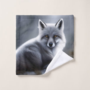 Gorgeous Artic Fox Wash Cloth