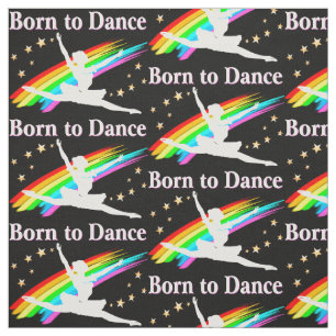 Gorgeous Ballerina and Dancer Rainbow Fabric