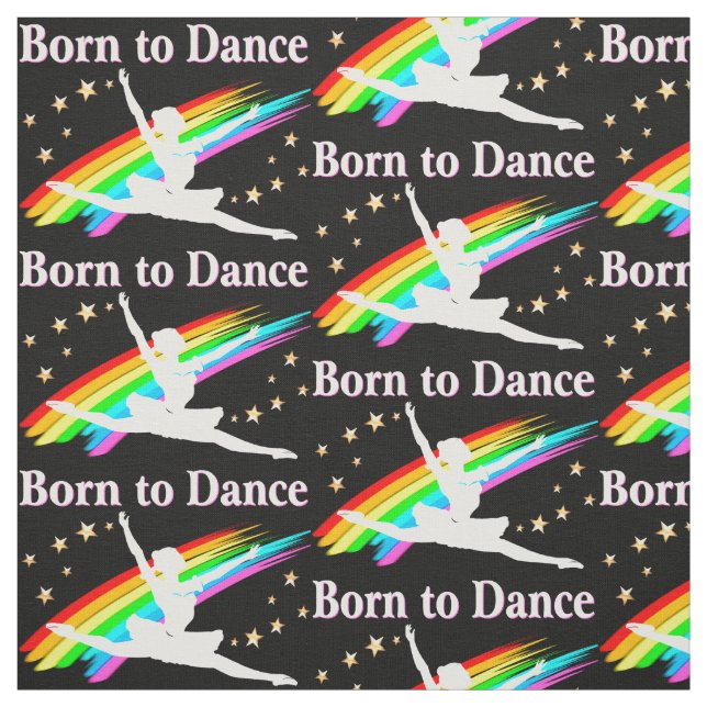 Gorgeous Ballerina and Dancer Rainbow Fabric (Swatch)