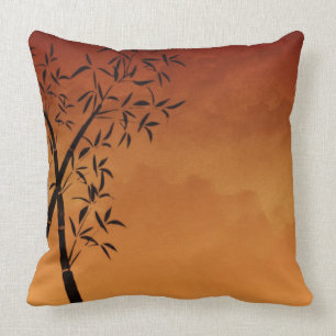 Gorgeous Bamboo and mountain view Cushion
