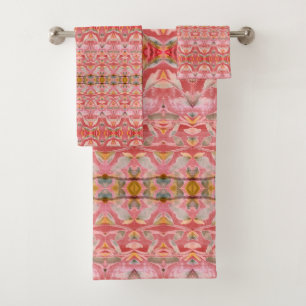 Gorgeous Bath Towel Set in Reds