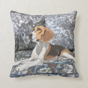 Gorgeous Beagle Sitting Down Cushion
