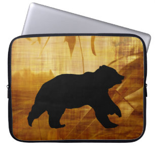 Gorgeous Bear Silhouette Laptop Bag