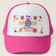 Gorgeous, beautiful flower hats.
