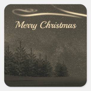 Gorgeous, Beautiful Sparkly Christmas  Square Sticker