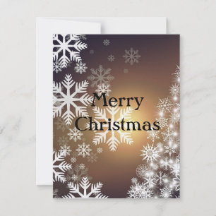 Gorgeous Beautiful Sparkly FlakesHoliday Card