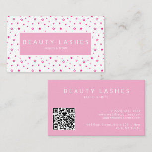 Gorgeous Beauty Lashes All Professions QR code Business Card