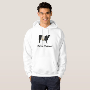 Gorgeous Belted Galloway Steer Cutout Beltie Farm Hoodie