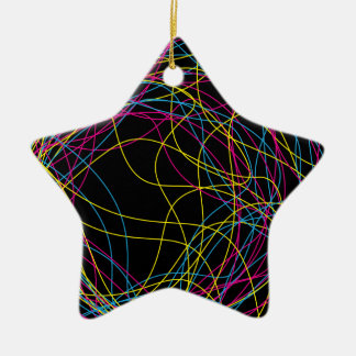 Gorgeous black ceramic star ornament