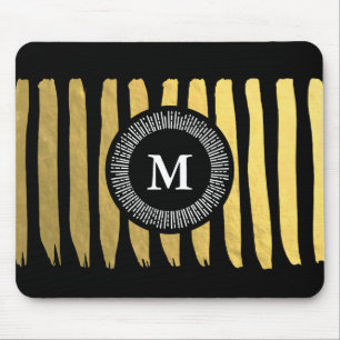 Gorgeous Black Gold Mousepadf for Your office Mouse Pad