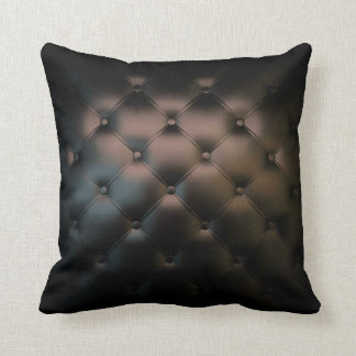 Gorgeous Black Leather Texture Cushion