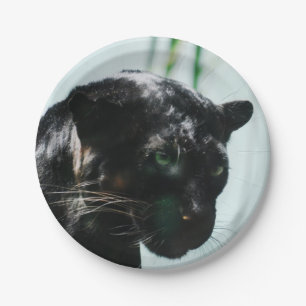Gorgeous Black Panther Paper Plate