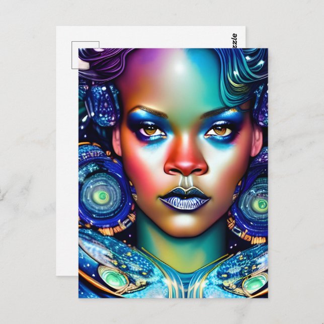 Gorgeous Black Woman Postcard (Front/Back)