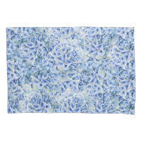 Gorgeous blue hydrangeas - floral pattern
