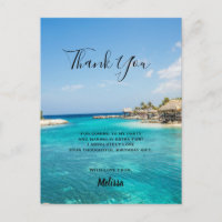 Gorgeous Blue Tropical Beach Thank You