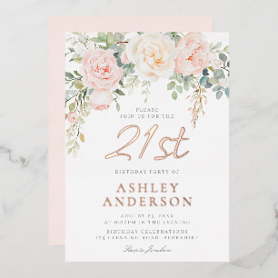 Gorgeous Blush 21st Birthday Party Rose Gold