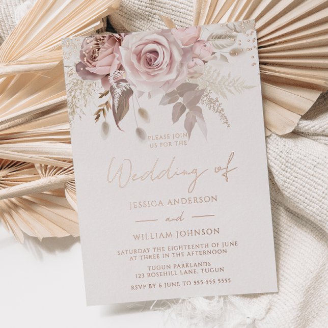 Gorgeous Blush & Dusty Rose Wedding Rose Gold (Creator Uploaded)