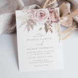 Gorgeous Blush Floral Wedding Invitation<br><div class="desc">Gorgeous Blush Floral Wedding Invitation

Available as a Physical Print and a Digital / Electronic Download PDF PNG.

Please see our matching wedding stationary in the collection below. 

Thank you for supporting independent designers</div>