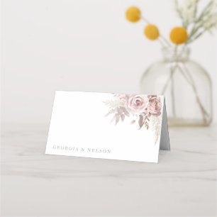 Gorgeous Blush Floral Wedding  Place Card