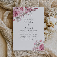 Gorgeous Blush Pink Boho Foral Wedding