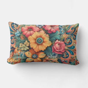Gorgeous Bouquet of Flowers Lumbar Cushion