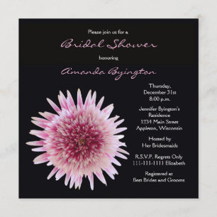 Gorgeous Bridal Shower Invitation - Gerbera