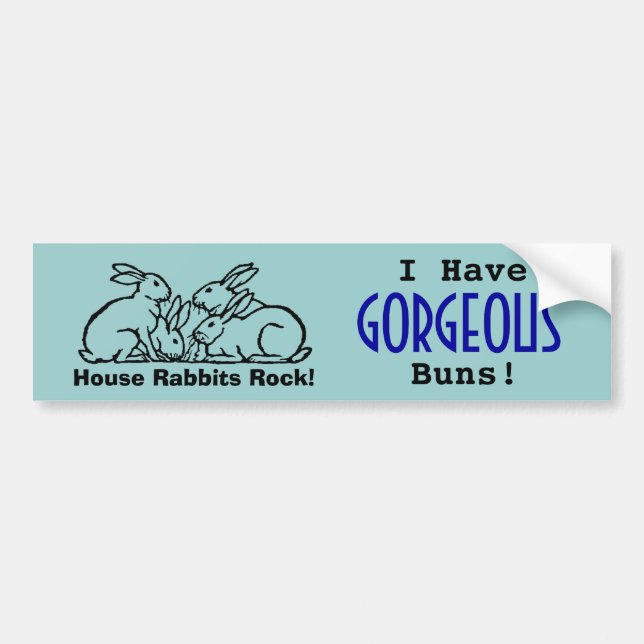 Gorgeous Buns! Bumper Sticker (Front)