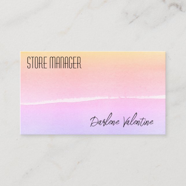 Gorgeous business cards (Front)