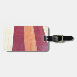 GORGEOUS CHERRY WOODS LUGGAGE TAG