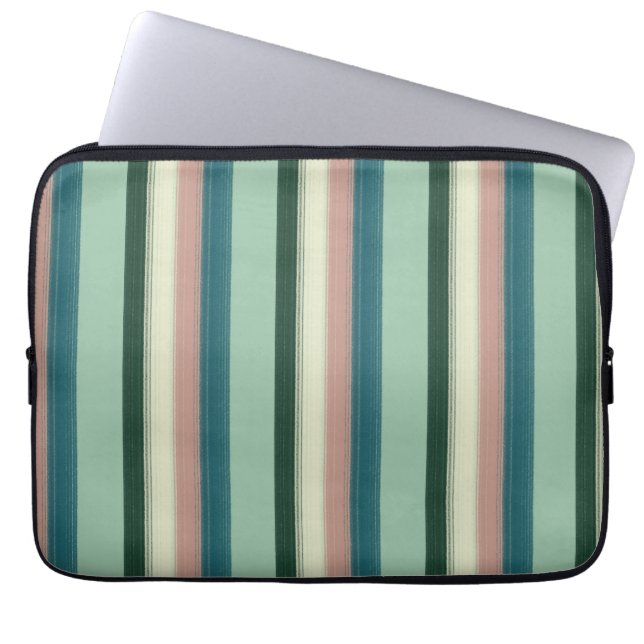 Gorgeous Chic Striped Laptop Sleeve (Front)