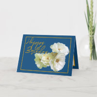 Gorgeous Chic White Rose Floral Bouquet Birthday