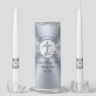 Gorgeous Christian Personalised Unity Candle Set
