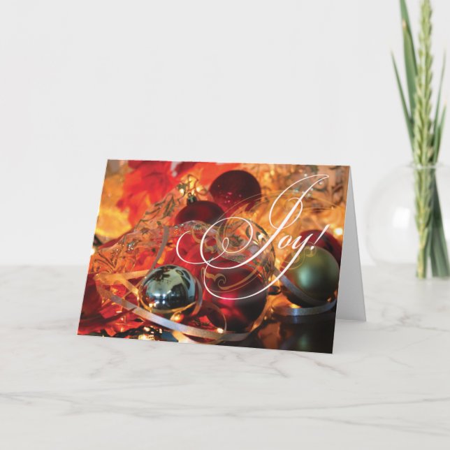 Gorgeous Christmas Card JOY! (Front)