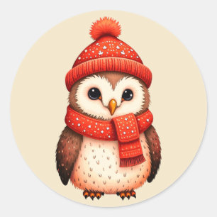 Gorgeous Christmas stickers owl