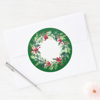 Gorgeous Christmas stickers wreath